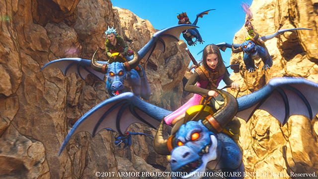 『ドラゴンクエストXI』はモンスターに乗れる！ 空を飛び、壁を乗り越えながら、広大な世界を大冒険!!