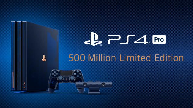 特別デザインの｢PlayStation®4 Pro 500 Million Limited Edition｣を8月