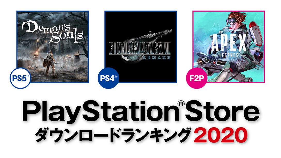 2020年の年間PS Store ダウンロードランキングを発表！ 『FINAL FANTASY VII REMAKE』がPS4®の第1位に！