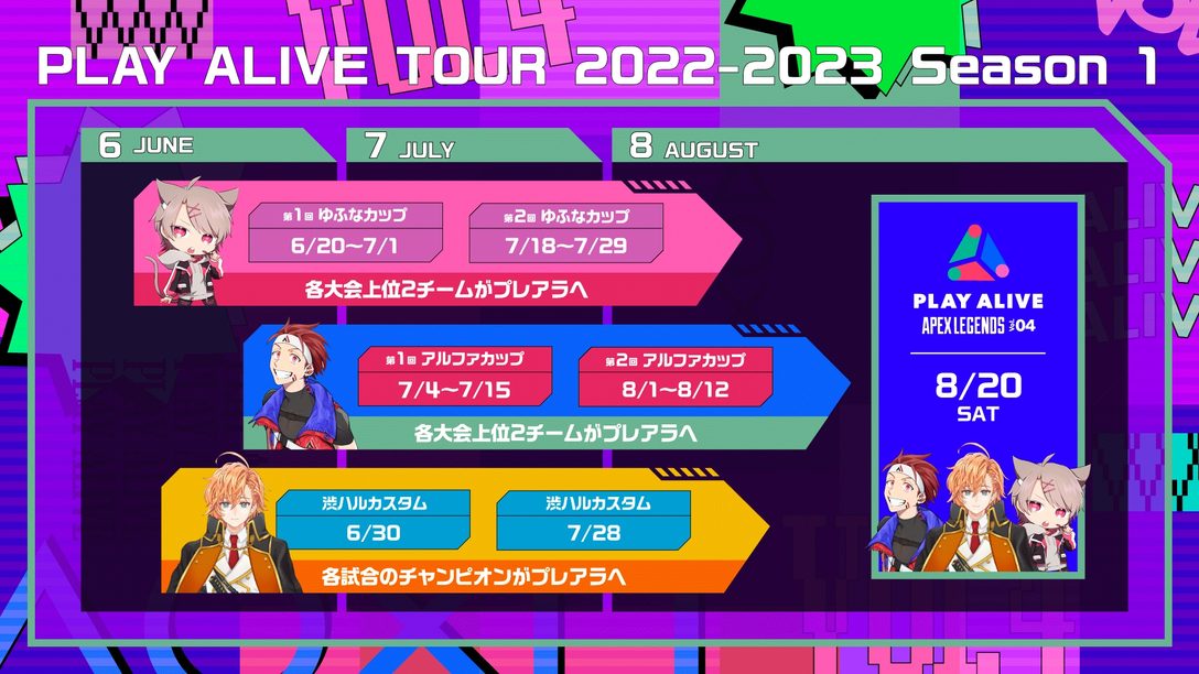 『エーペックスレジェンズ』のeスポーツイベント｢PLAY ALIVE TOUR 2022-2023 Season 1｣がスタート！