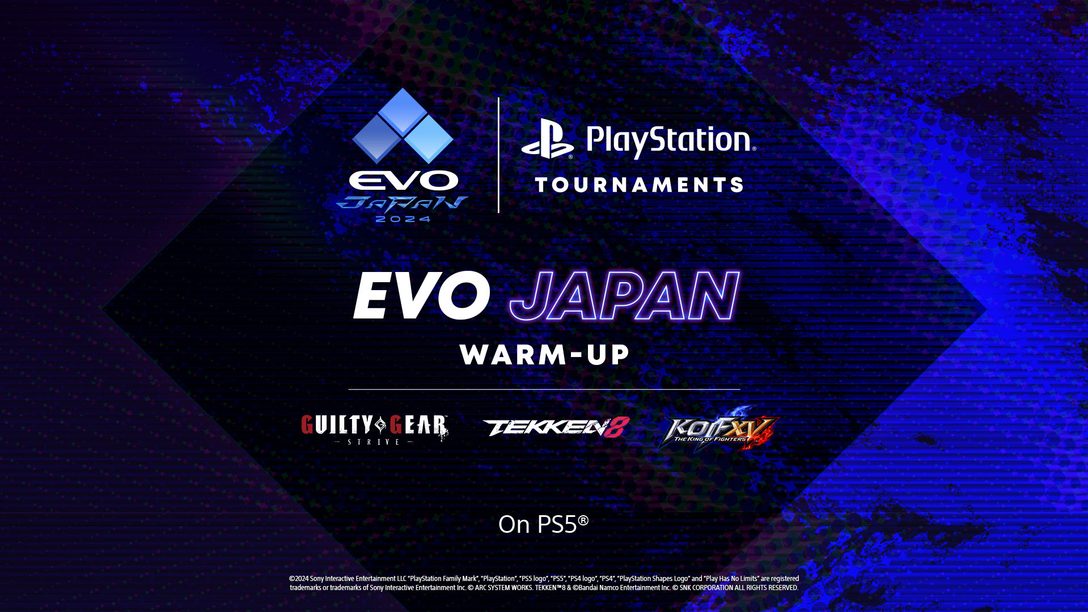 オンライン大会 PlayStation®Tournaments「EVO Japan 2024 Warm-Up」を4月6日よりPS5®で毎日開催！
